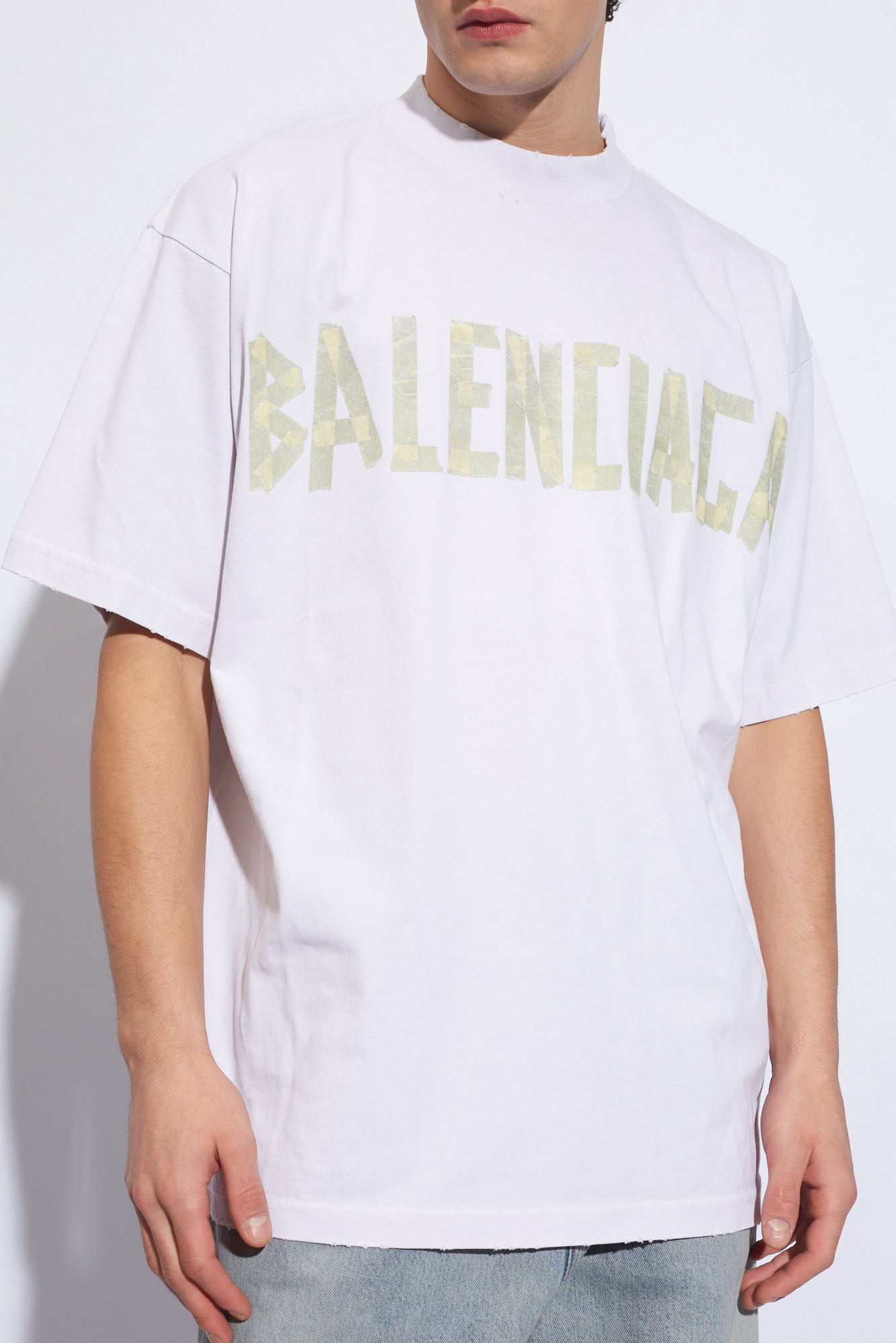 【送料&関税込】Balenciaga Logo Printed Crewneck T-shirt Balenciaga Logo Printed Crewneck T-Shirt M - POIZON